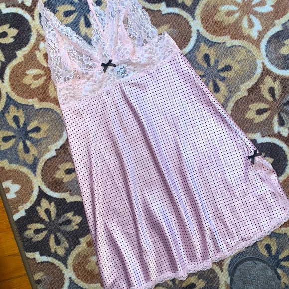 Victoria’s Secret Lace Polka Dot Babydoll